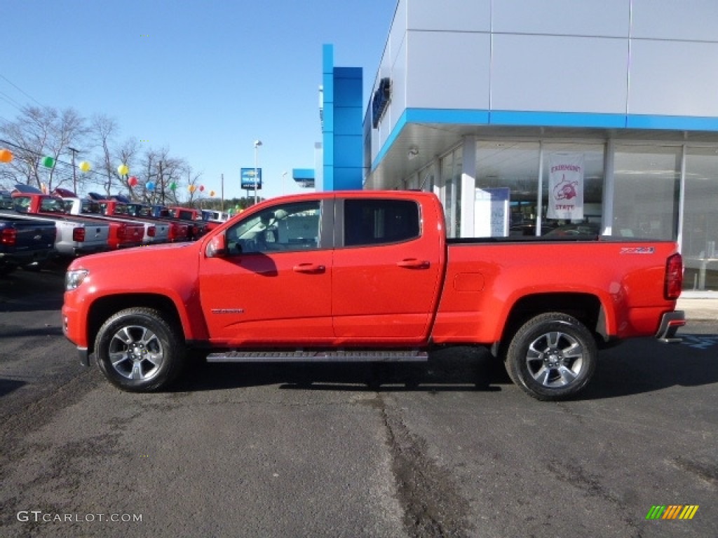 Red Hot 2017 Chevrolet Colorado Z71 Crew Cab 4x4 Exterior Photo #117815851