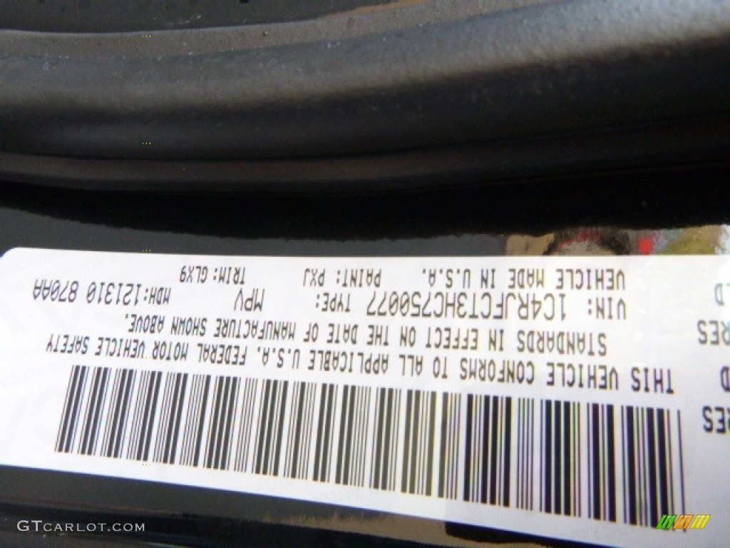 2017 Grand Cherokee Overland 4x4 - Diamond Black Crystal Pearl / Black photo #13