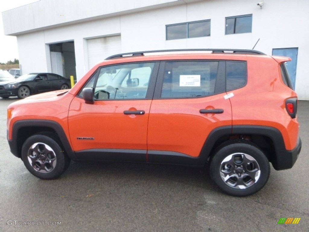 2017 Renegade Sport 4x4 - Omaha Orange / Black photo #3