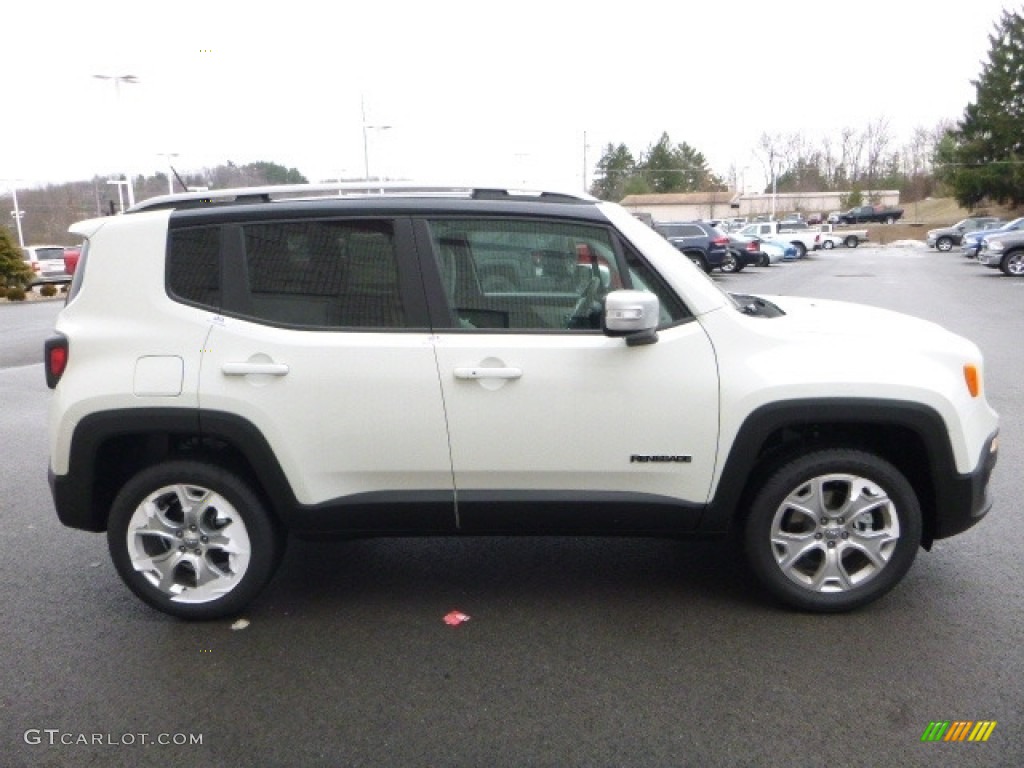 2017 Renegade Limited 4x4 - Alpine White / Bark Brown/Ski Grey photo #6