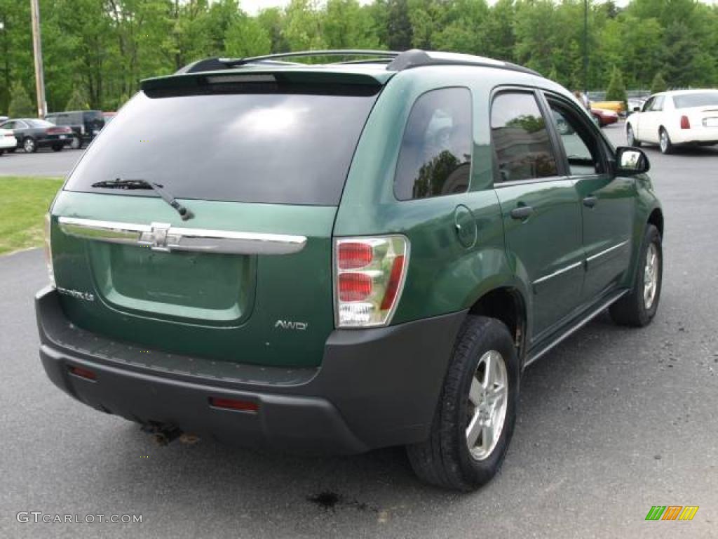 2005 Equinox LS AWD - Meander Green Metallic / Light Gray photo #4