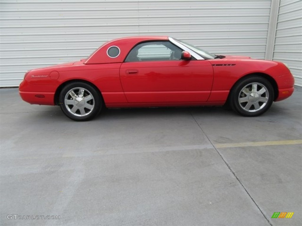2002 Thunderbird Premium Roadster - Torch Red / Midnight Black photo #4