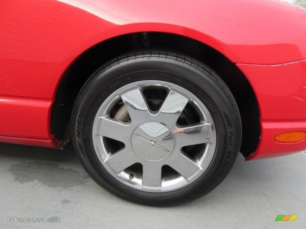 2002 Thunderbird Premium Roadster - Torch Red / Midnight Black photo #6