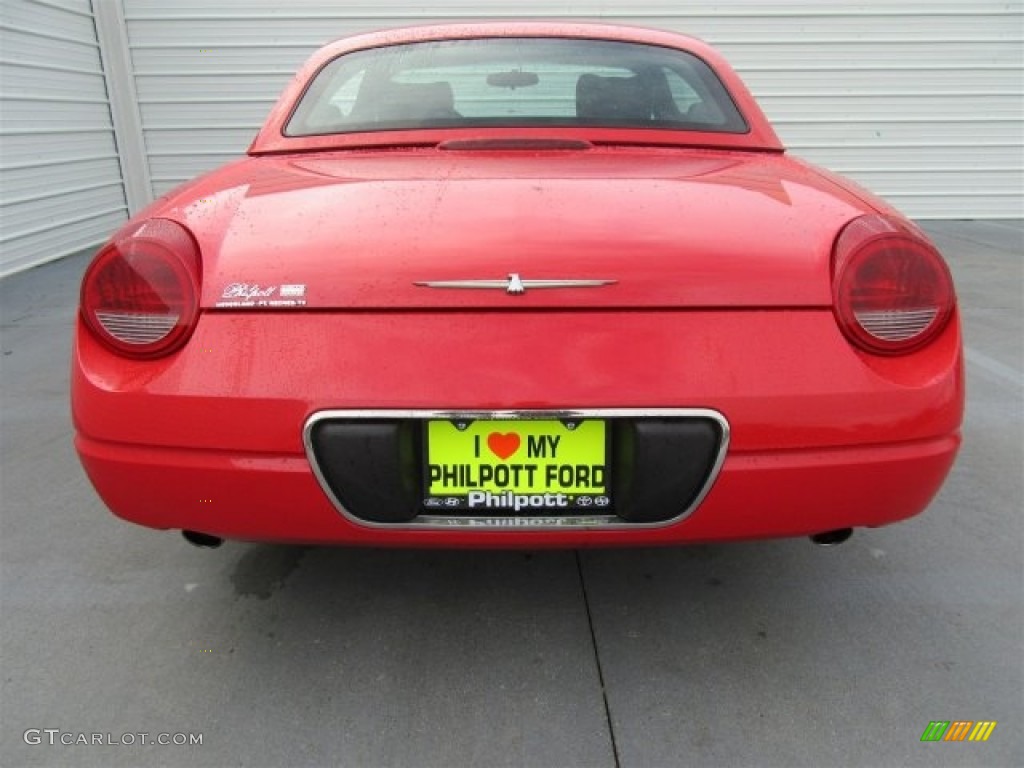 2002 Thunderbird Premium Roadster - Torch Red / Midnight Black photo #8