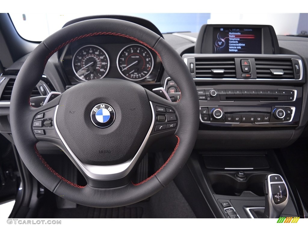 2017 BMW 2 Series 230i Convertible Black Dashboard Photo #117817714