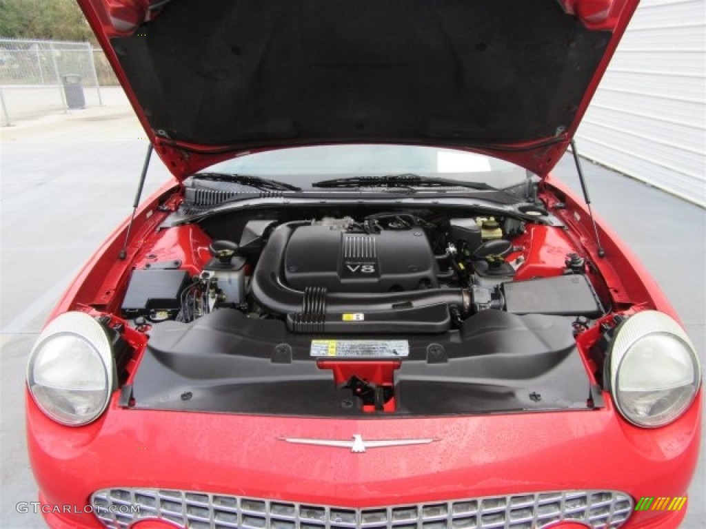 2002 Thunderbird Premium Roadster - Torch Red / Midnight Black photo #38