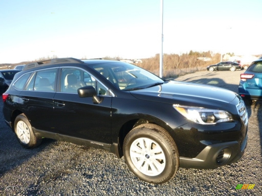 2017 Outback 2.5i - Crystal Black Silica / Warm Ivory photo #1