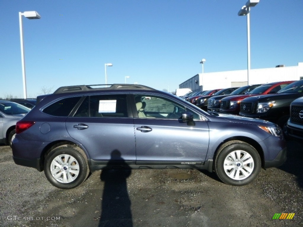 2017 Outback 2.5i Premium - Twilight Blue Metallic / Warm Ivory photo #6