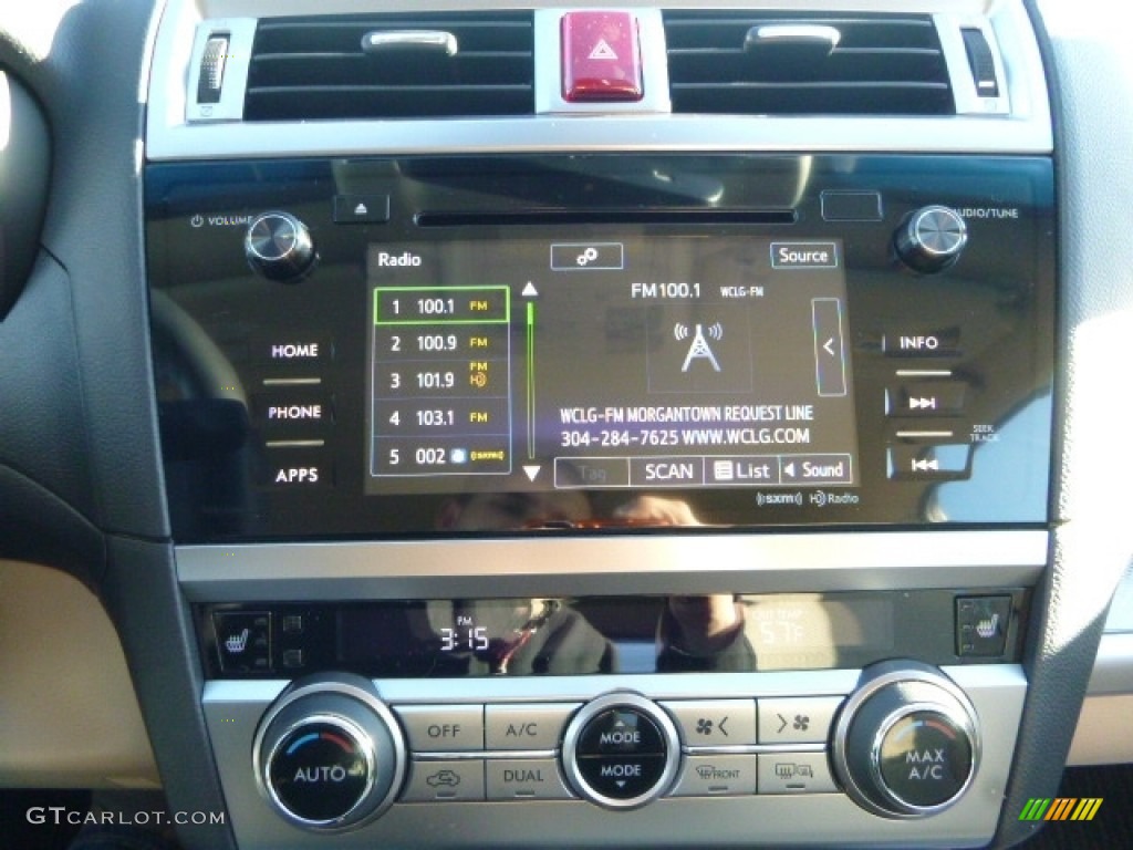 2017 Outback 2.5i Premium - Twilight Blue Metallic / Warm Ivory photo #14