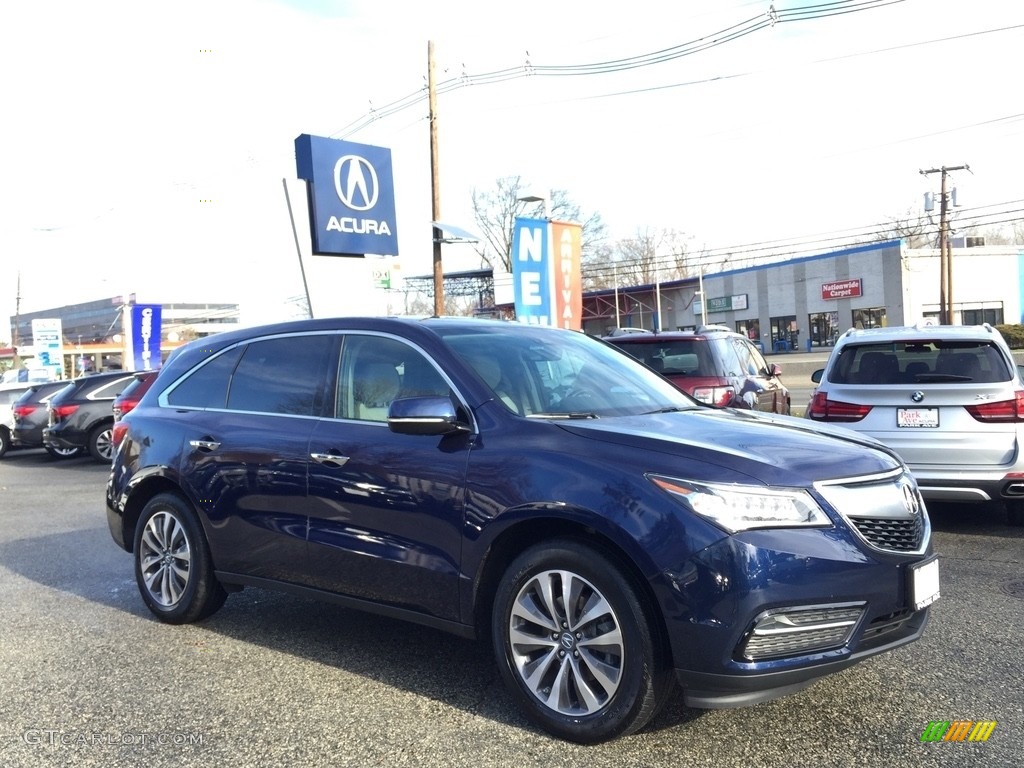 2016 MDX SH-AWD Technology - Fathom Blue Pearl / Graystone photo #1