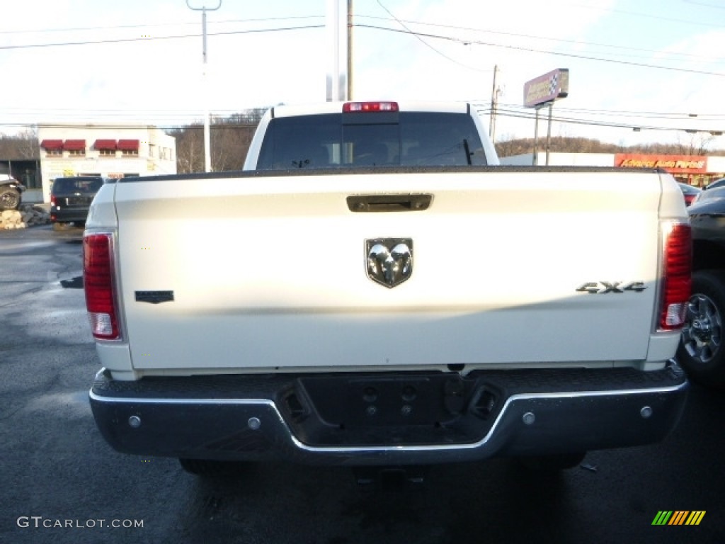 2017 2500 Laramie Mega Cab 4x4 - Pearl White / Black photo #8