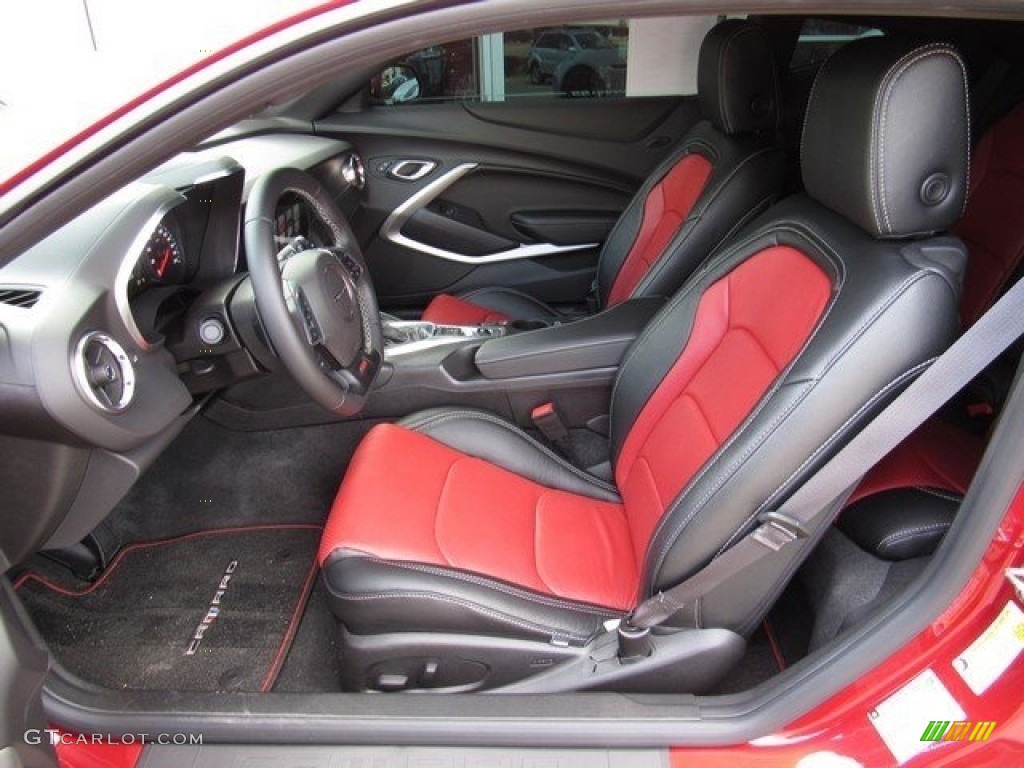 Adrenaline Red Interior 2016 Chevrolet Camaro SS Coupe Photo #117822298