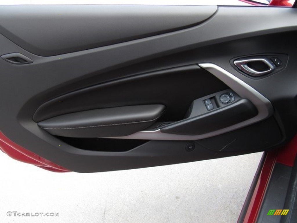 2016 Chevrolet Camaro SS Coupe Adrenaline Red Door Panel Photo #117822514
