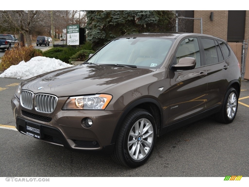 2014 X3 xDrive28i - Sparkling Bronze Metallic / Sand Beige photo #6