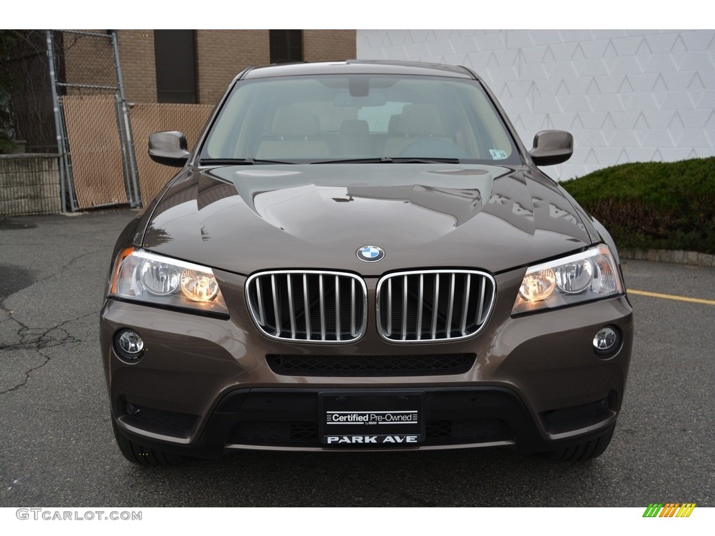 2014 X3 xDrive28i - Sparkling Bronze Metallic / Sand Beige photo #7
