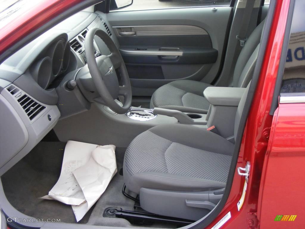 2007 Sebring Sedan - Inferno Red Crystal Pearl / Dark Slate Gray/Light Slate Gray photo #7