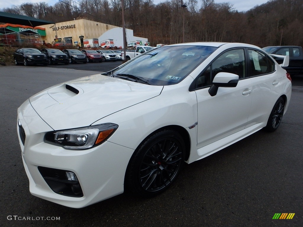 2016 WRX STI - Crystal White Pearl / Carbon Black photo #6