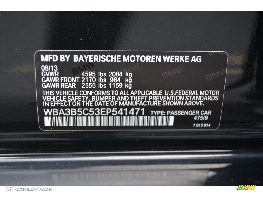 2014 3 Series 328i xDrive Sedan - Black Sapphire Metallic / Black photo #34