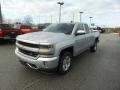 2017 Silver Ice Metallic Chevrolet Silverado 1500 LT Double Cab 4x4  photo #1