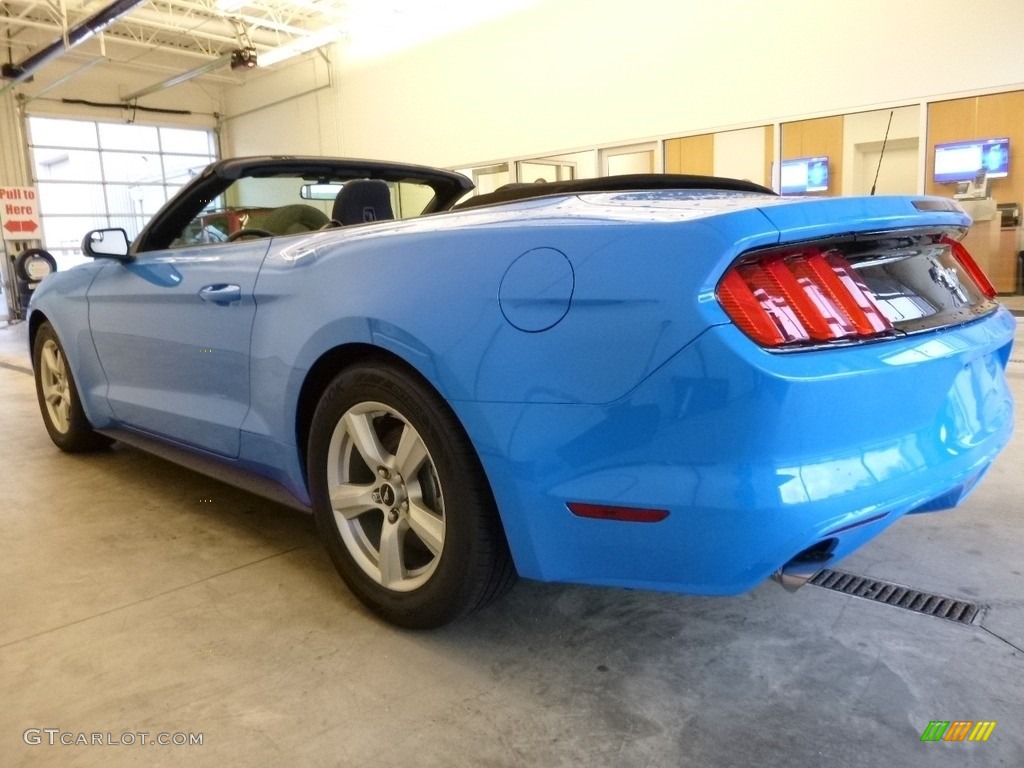 2017 Mustang V6 Convertible - Grabber Blue / Ebony photo #3
