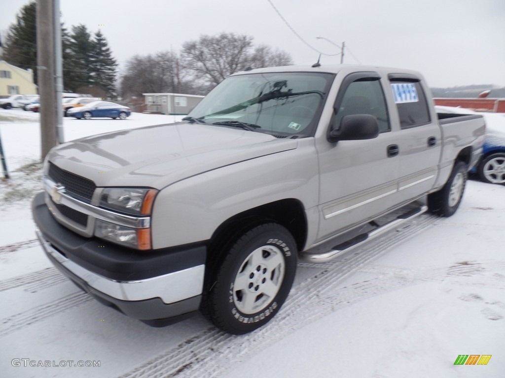 2005 Silverado 1500 Z71 Crew Cab 4x4 - Silver Birch Metallic / Dark Charcoal photo #2