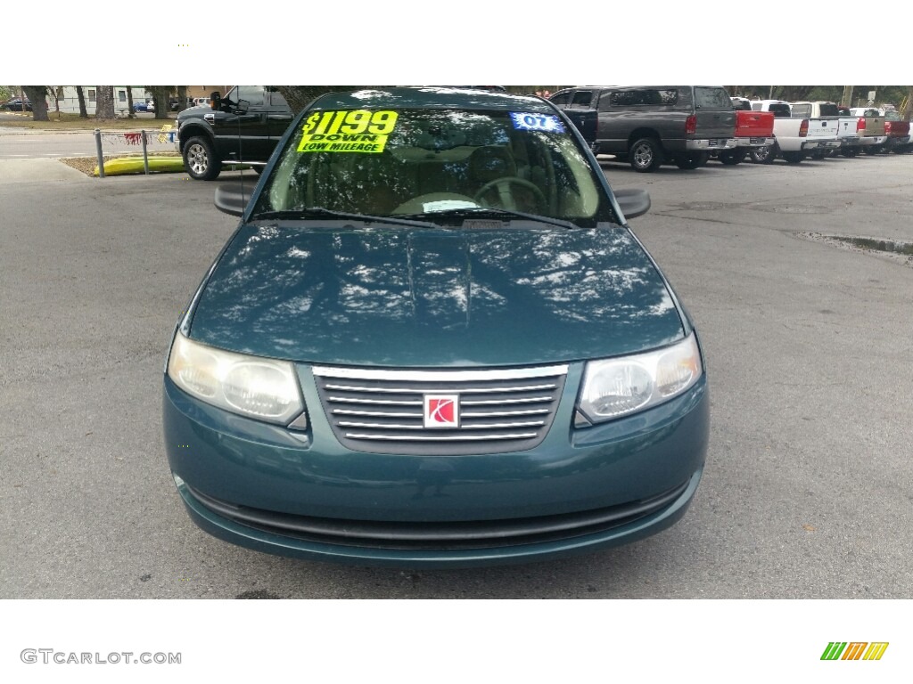 2007 ION 2 Sedan - Cypress Green / Tan photo #8