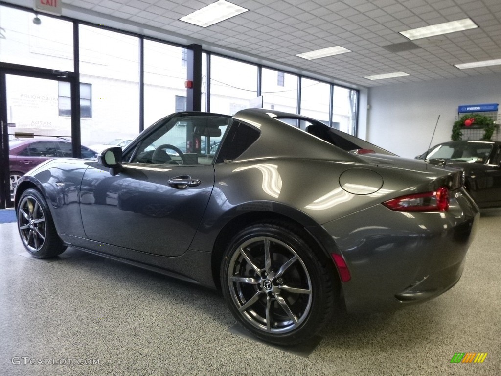 Machine Gray Metallic 2017 Mazda MX-5 Miata RF Grand Touring Exterior Photo #117831530