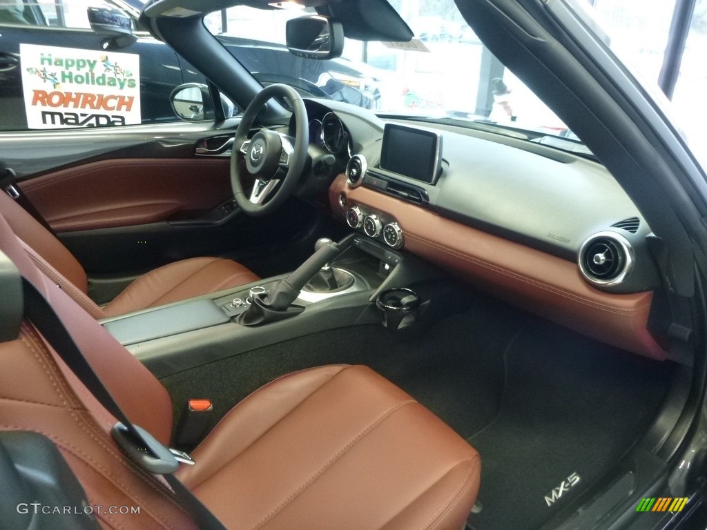 Tan Interior 2017 Mazda MX-5 Miata RF Grand Touring Photo #117831644