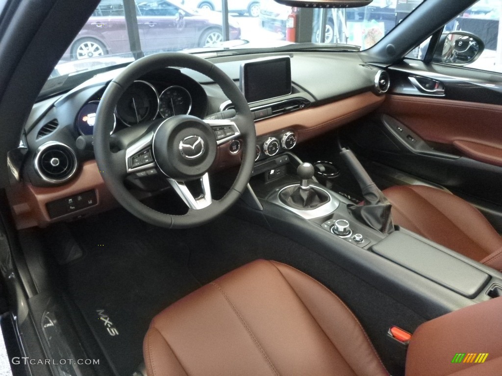 Tan Interior 2017 Mazda MX-5 Miata RF Grand Touring Photo #117831695