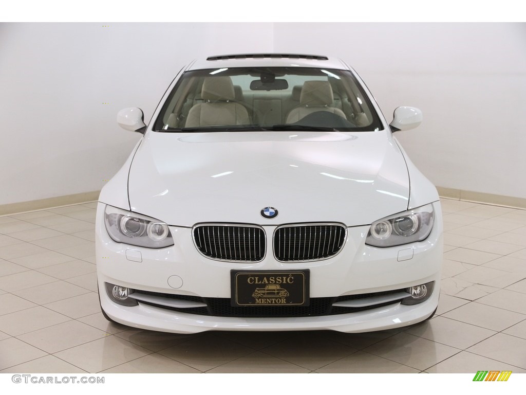 2013 3 Series 328i xDrive Coupe - Alpine White / Cream Beige photo #2