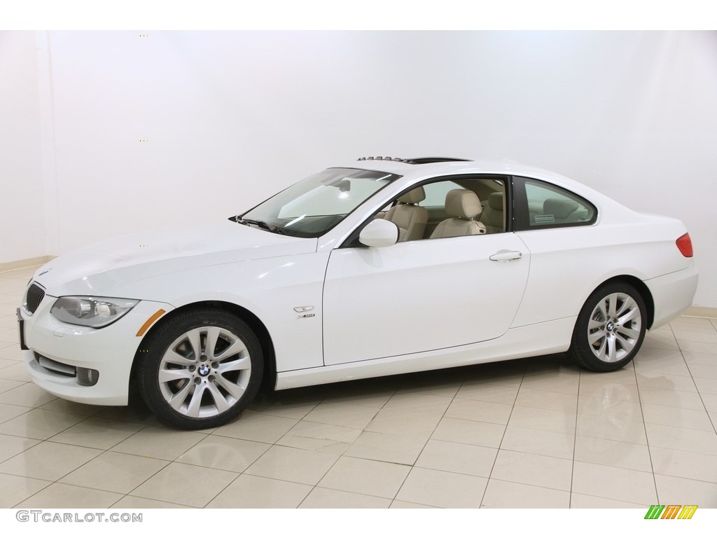 2013 3 Series 328i xDrive Coupe - Alpine White / Cream Beige photo #3