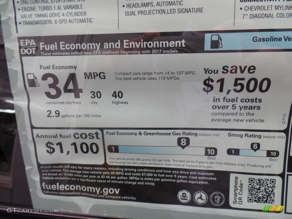 2017 Cruze LT - Red Hot / Jet Black photo #61