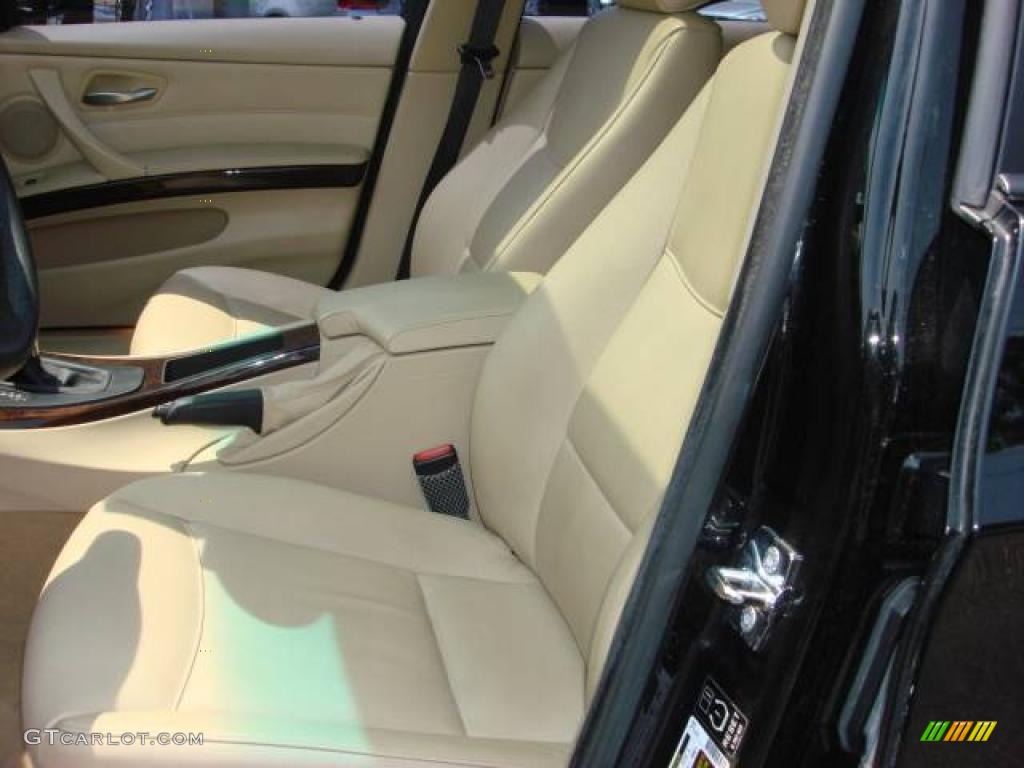 2006 3 Series 325i Sedan - Jet Black / Sand photo #11