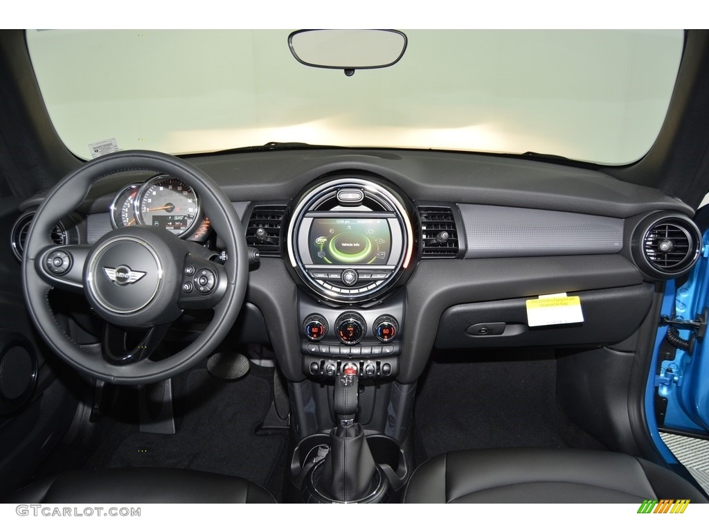 2017 Mini Convertible Cooper Carbon Black Dashboard Photo #117834167