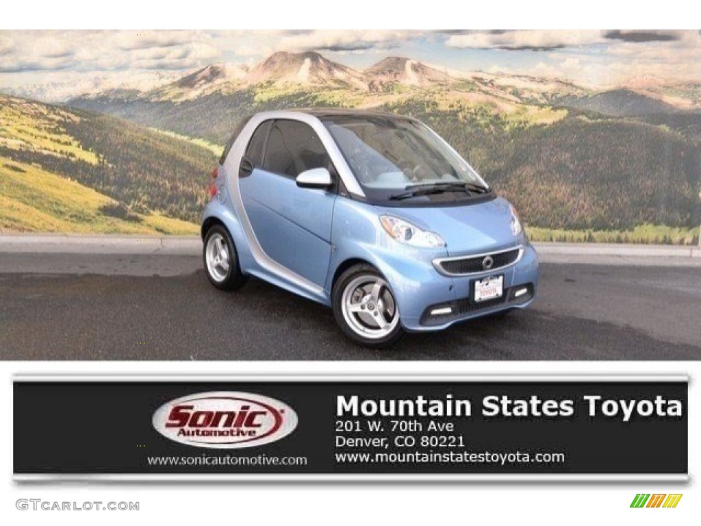 2013 fortwo passion coupe - Blue Metallic / Crystal Grey Leather photo #1