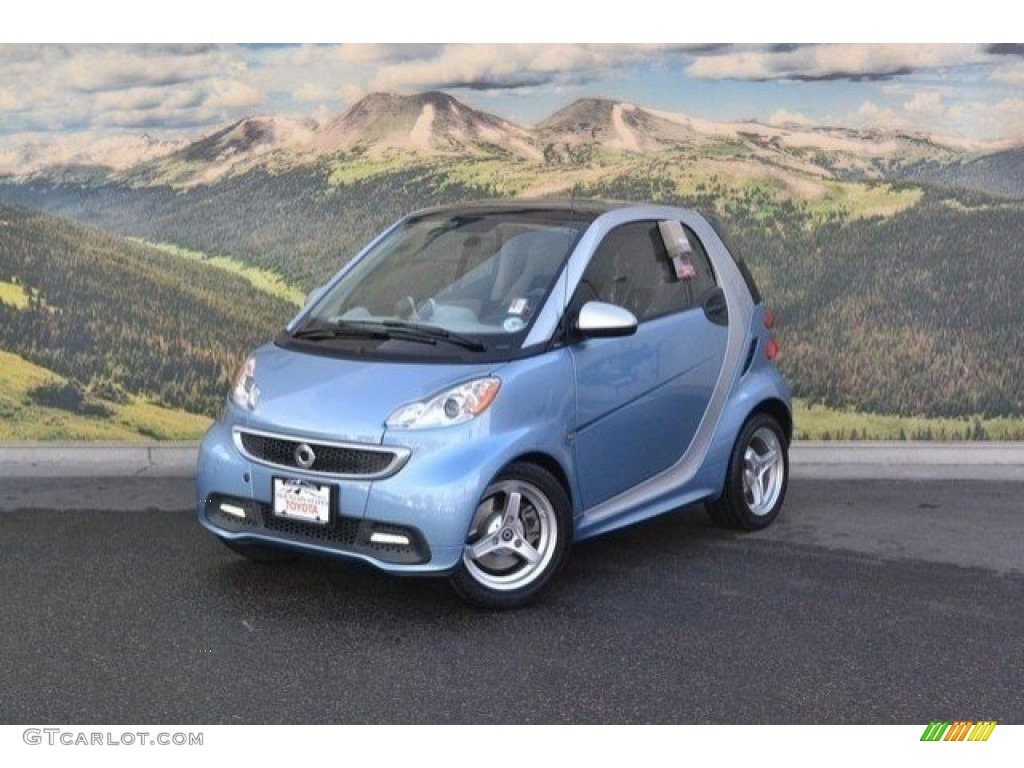 2013 fortwo passion coupe - Blue Metallic / Crystal Grey Leather photo #5