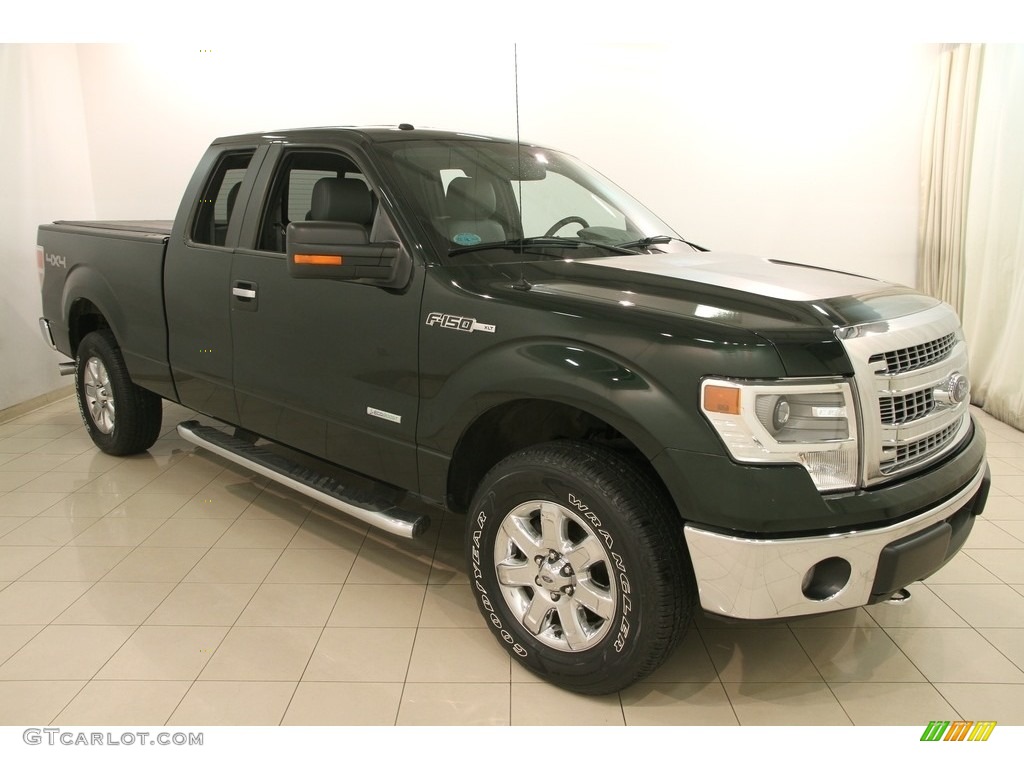 2014 F150 XLT SuperCab 4x4 - Green Gem / Steel Grey photo #1