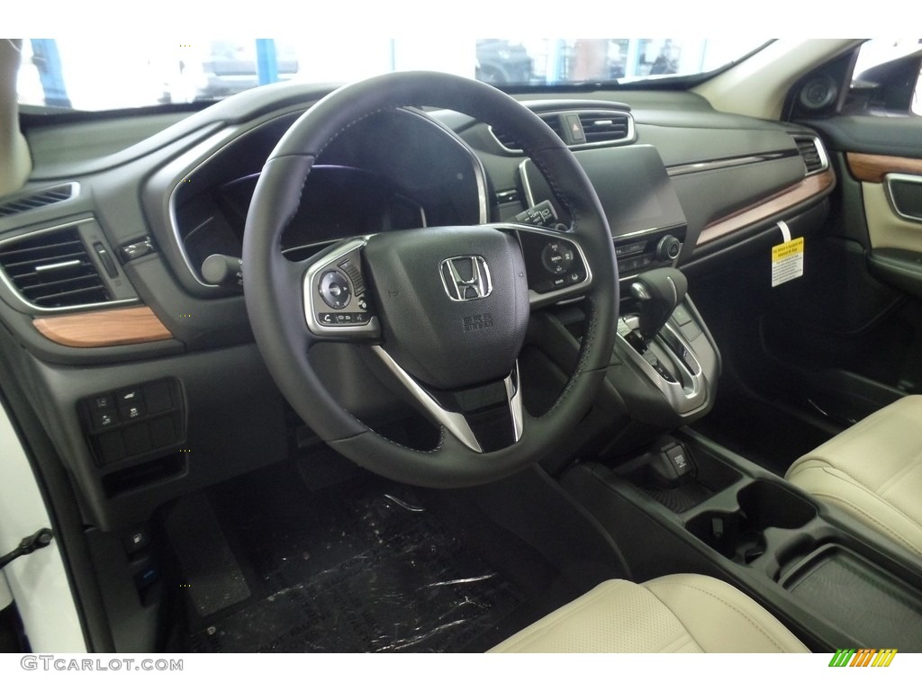 Ivory Interior 2017 Honda CR-V Touring AWD Photo #117839447