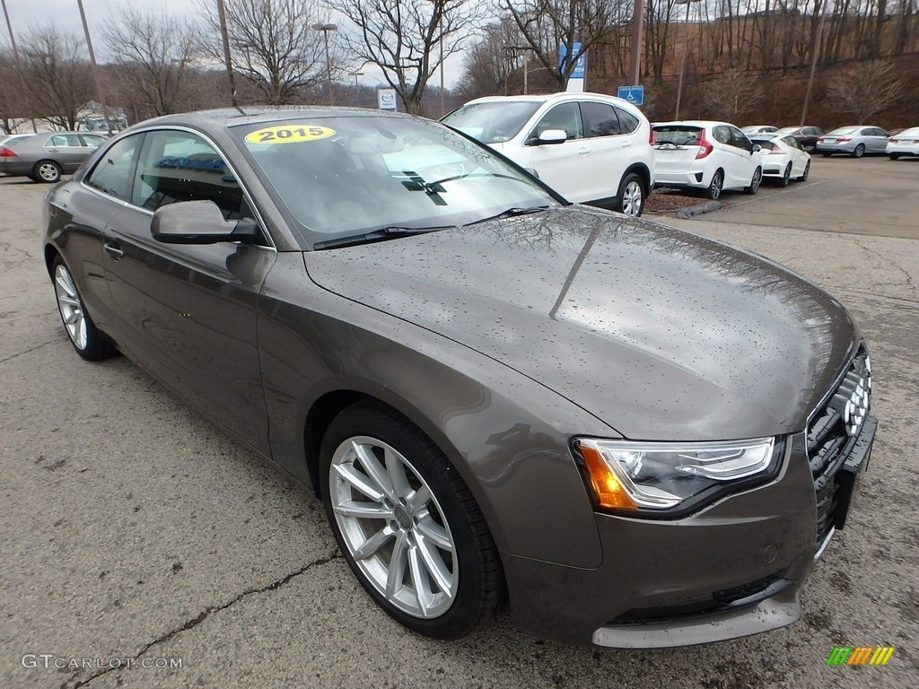 2015 A5 Premium quattro Coupe - Daytona Gray Pearl / Black photo #7