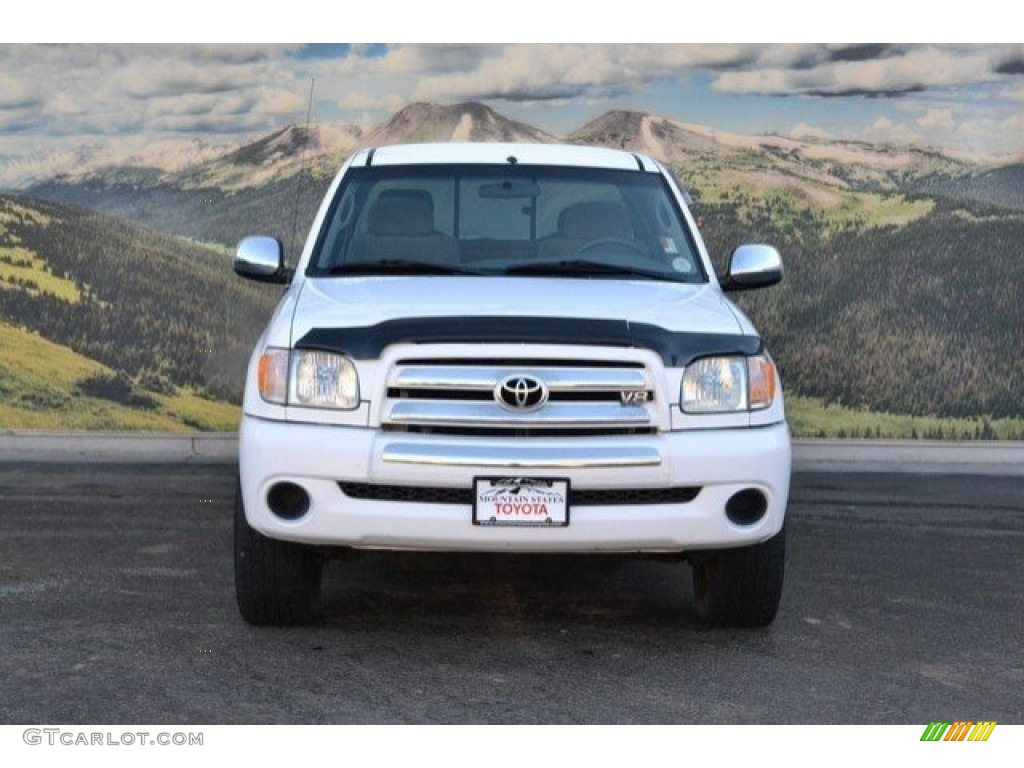 2003 Tundra SR5 Access Cab 4x4 - Natural White / Gray photo #4
