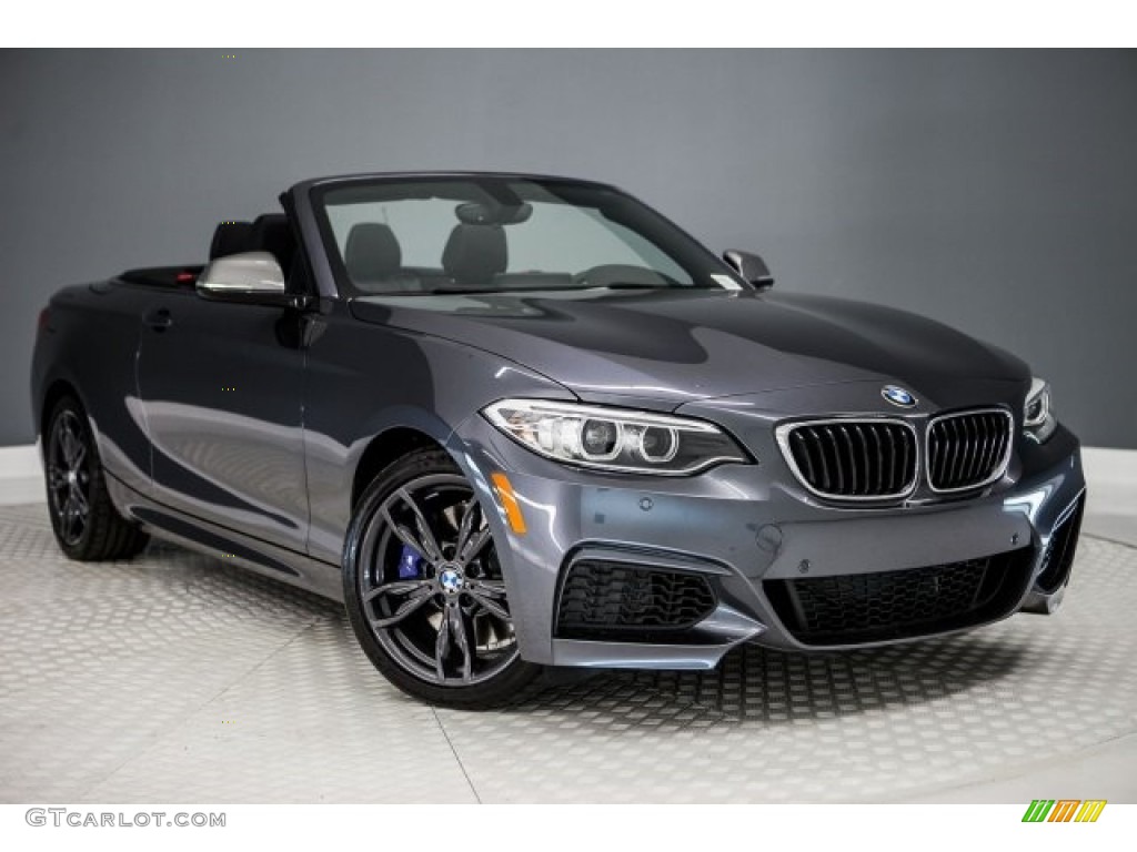Mineral Grey Metallic 2017 BMW 2 Series M240i Convertible Exterior Photo #117842200
