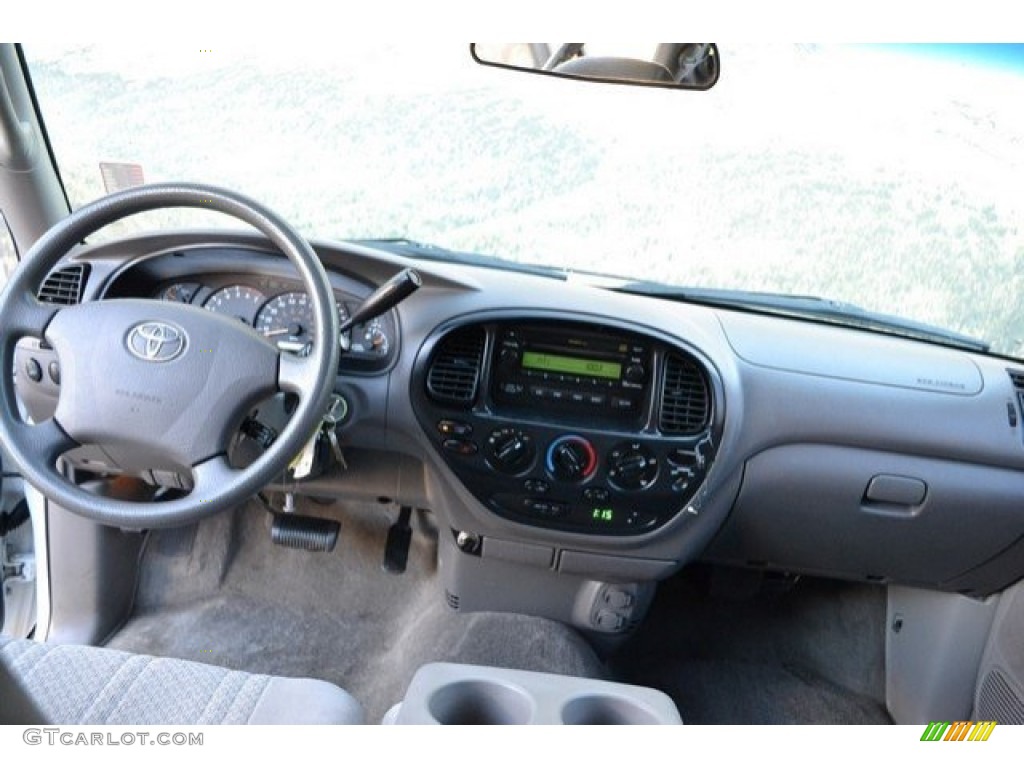 2003 Tundra SR5 Access Cab 4x4 - Natural White / Gray photo #13