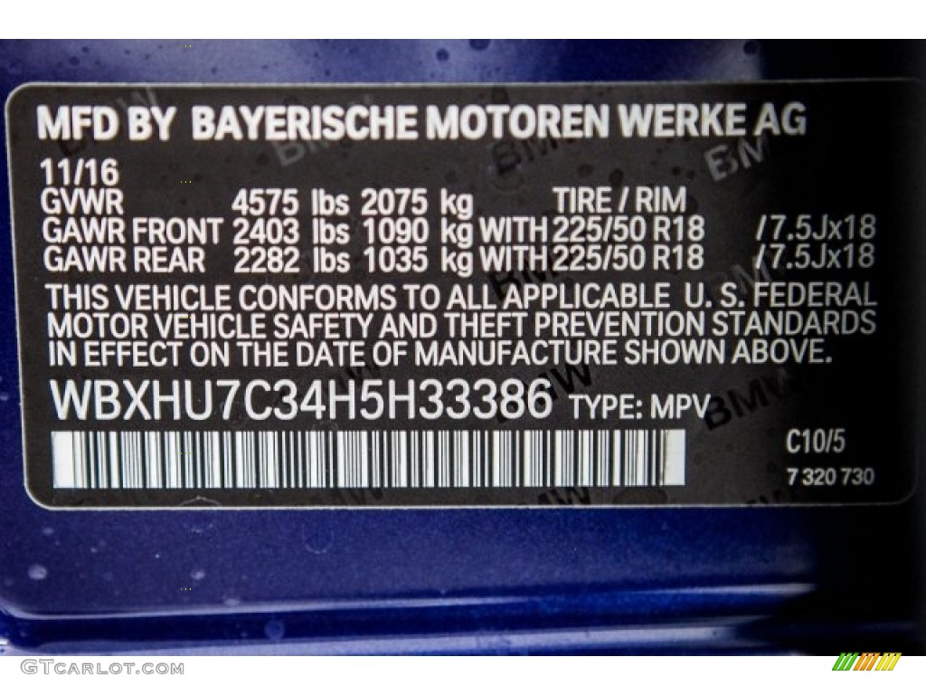 2017 X1 sDrive28i - Mediterranean Blue Metallic / Oyster photo #11