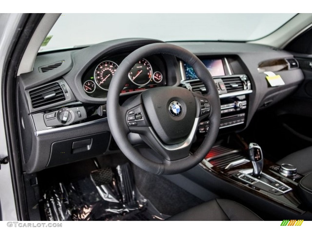 2017 BMW X3 sDrive28i Black Dashboard Photo #117842878