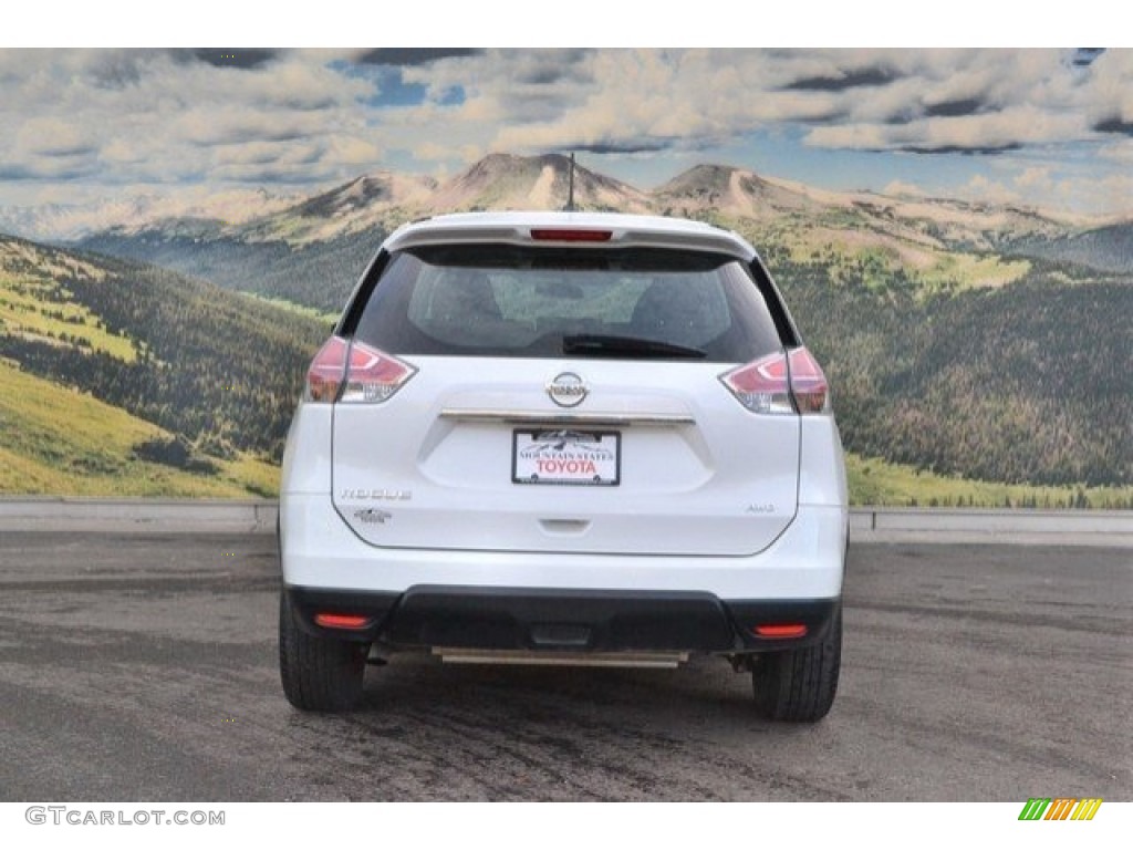 2016 Rogue S AWD - Glacier White / Charcoal photo #8