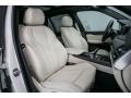 2017 BMW X5 Ivory White/Black Interior Front Seat Photo