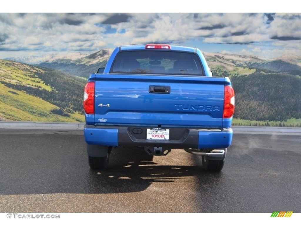 2017 Tundra 1794 CrewMax 4x4 - Blazing Blue Pearl / 1794 Edition Black/Brown photo #4