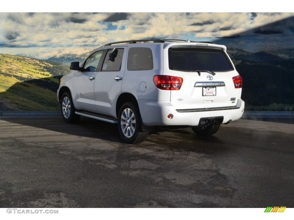 2017 Sequoia Platinum 4x4 - Blizzard Pearl White / Graphite photo #3