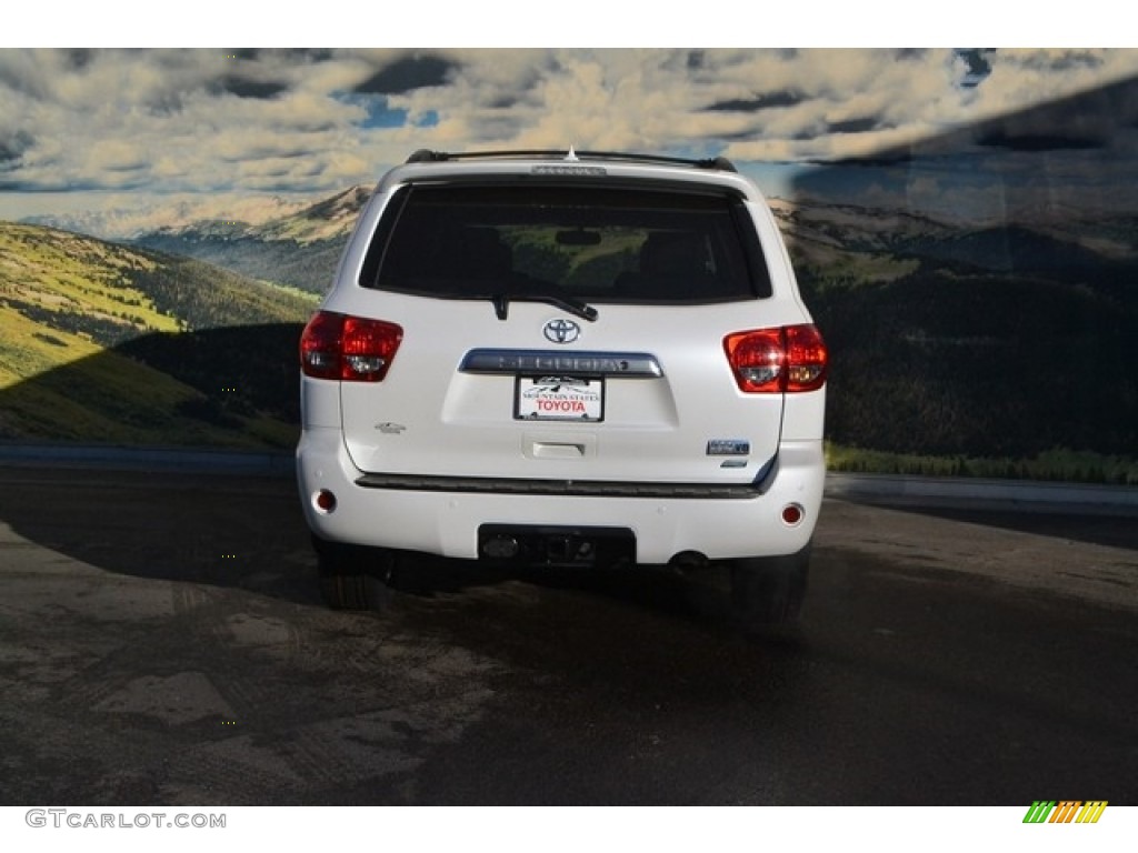 2017 Sequoia Platinum 4x4 - Blizzard Pearl White / Graphite photo #4