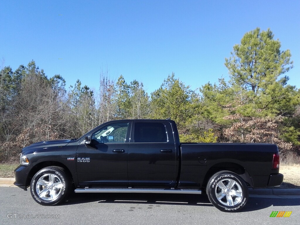 2017 1500 Sport Crew Cab 4x4 - Brilliant Black Crystal Pearl / Black photo #1